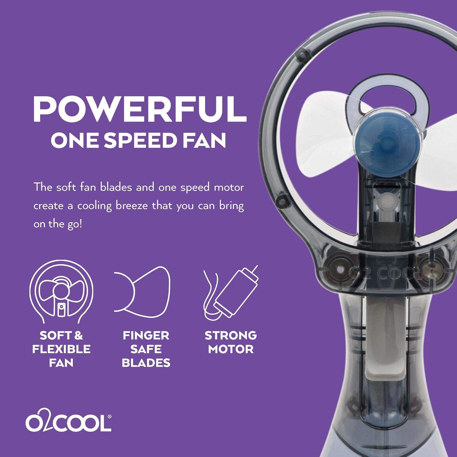 O2COOL Deluxe Misting Fan - Gray