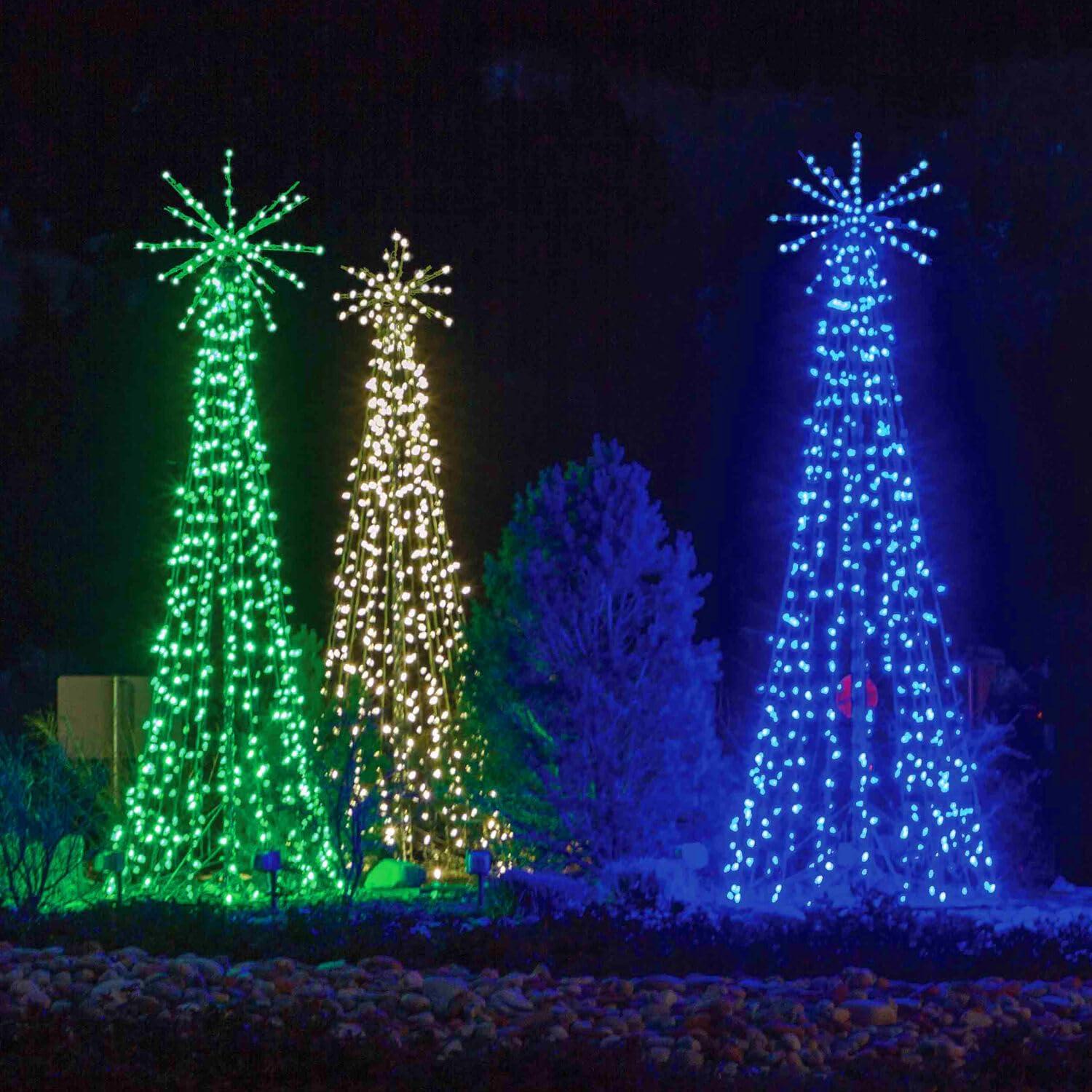 Light Tree with Starburst Topper Lighted Display