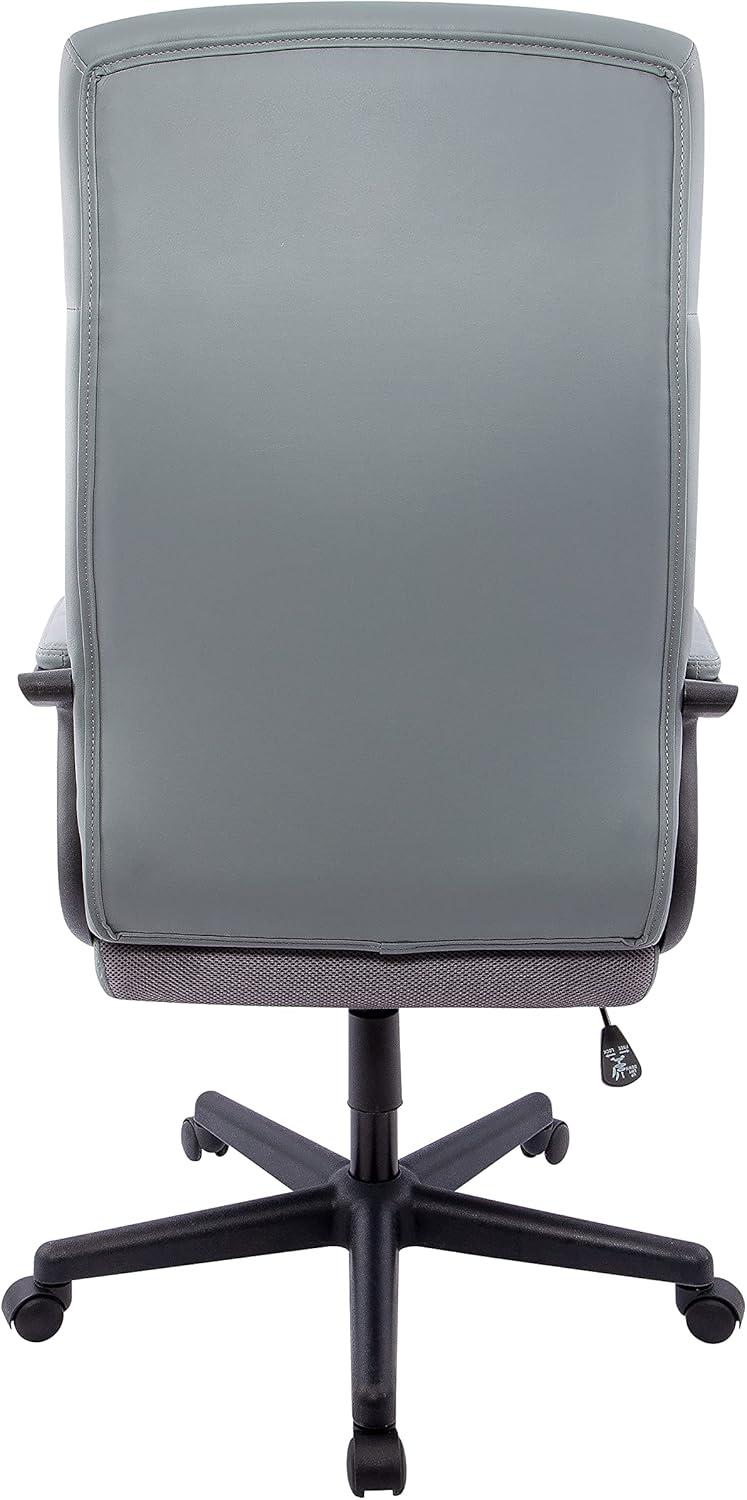 Staples Rutherford Ergonomic Faux Leather Swivel Executive Chair Gray (58677V)