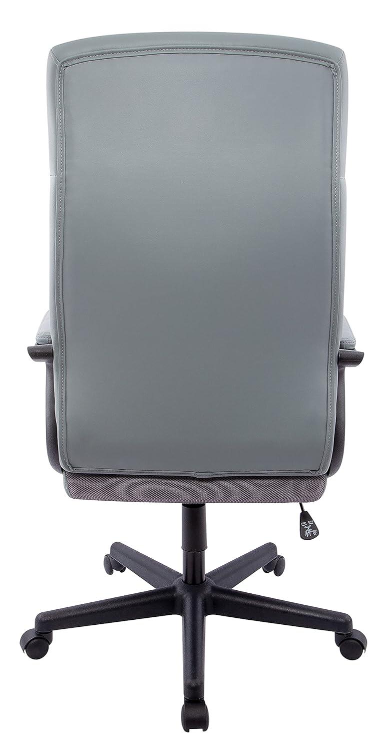 Staples Rutherford Ergonomic Faux Leather Swivel Executive Chair Gray (58677V)