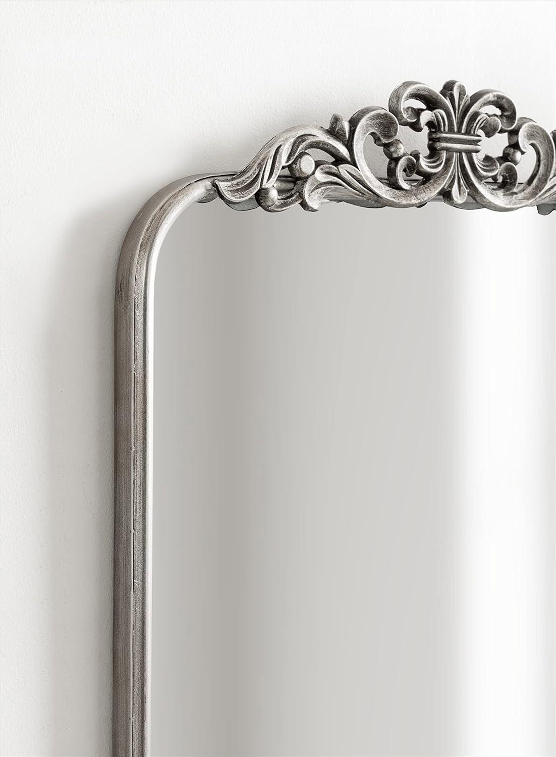 Kate and Laurel Laubry Ornate Framed Wall Mirror, 20x30, Silver