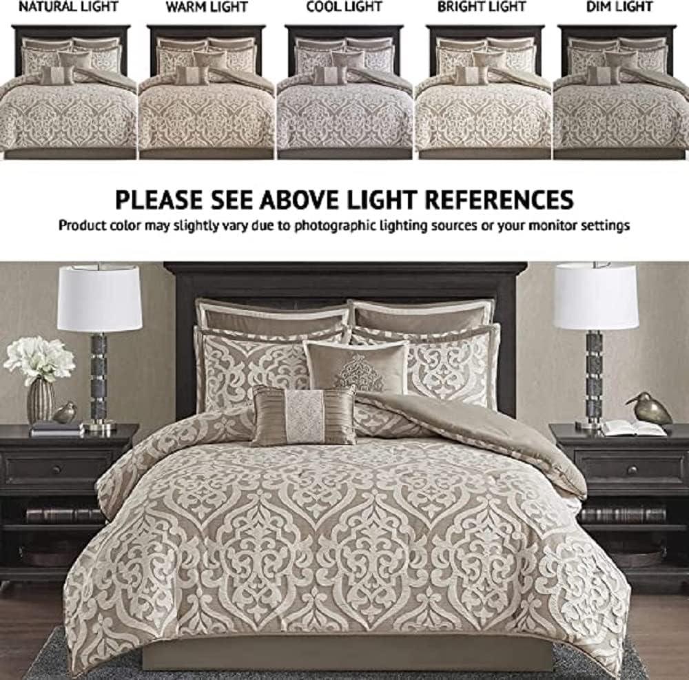 Madison Park Odette Jacquard 8 Piece Comforter Set