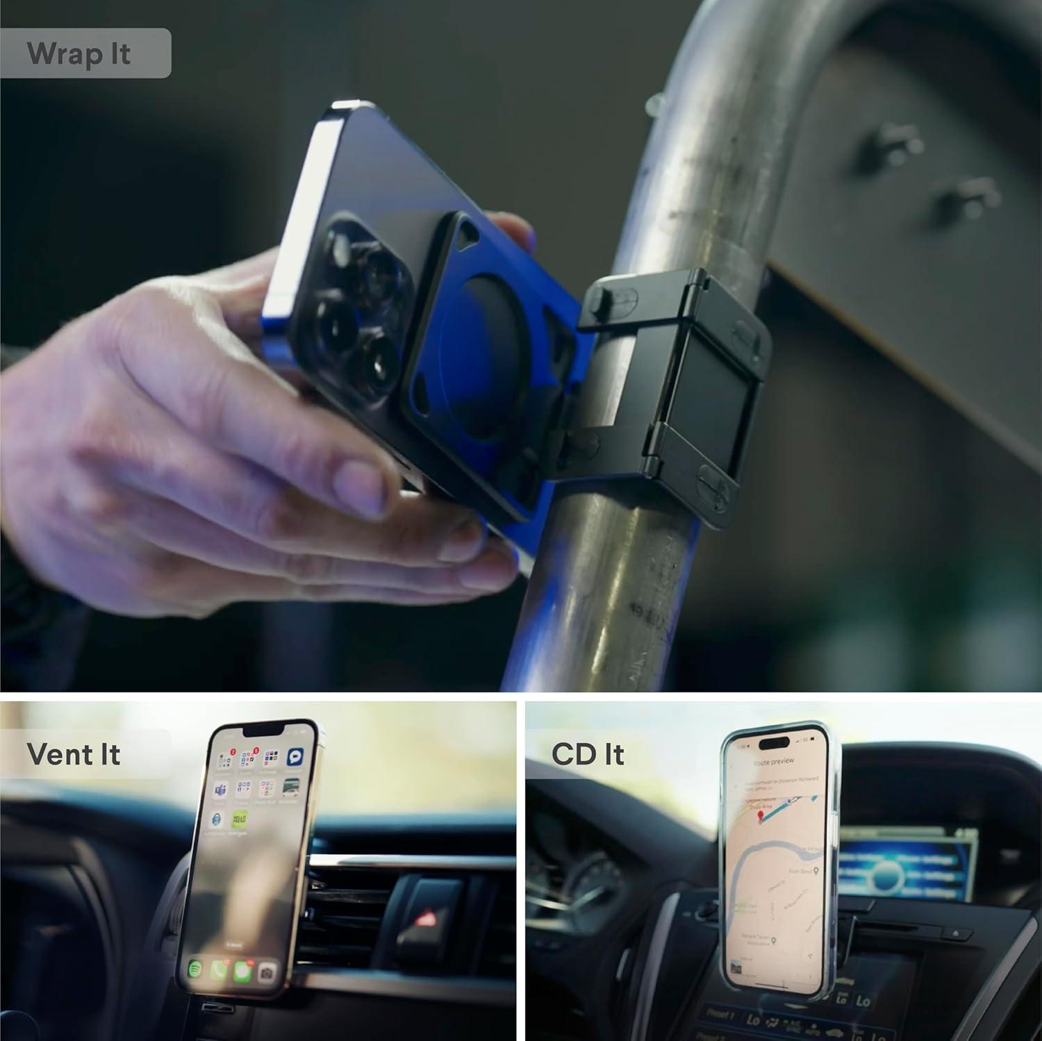Kenu Stance+ 10-in-1 MagSafe Phone Mount + Stand - Black