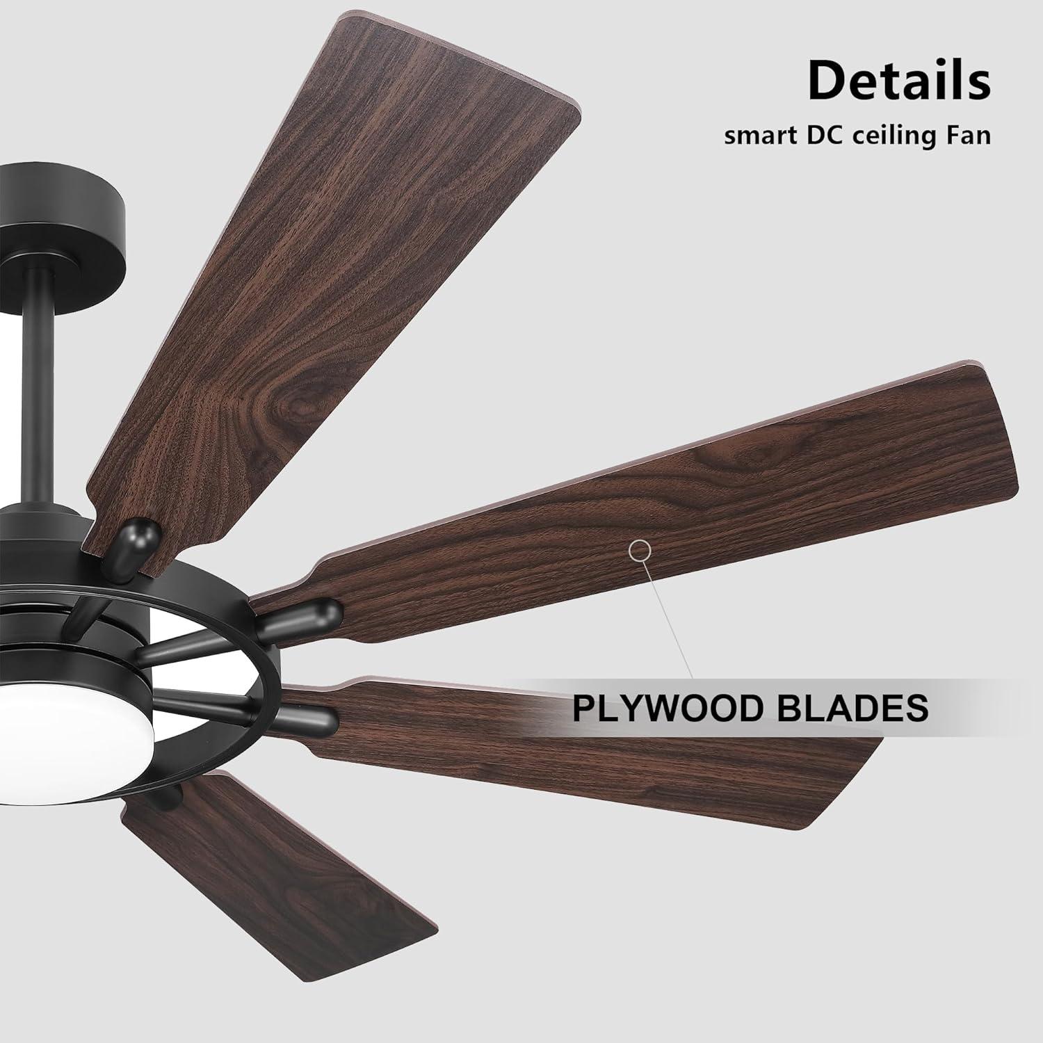 Antoinesha Ceiling Fan with LED Lights