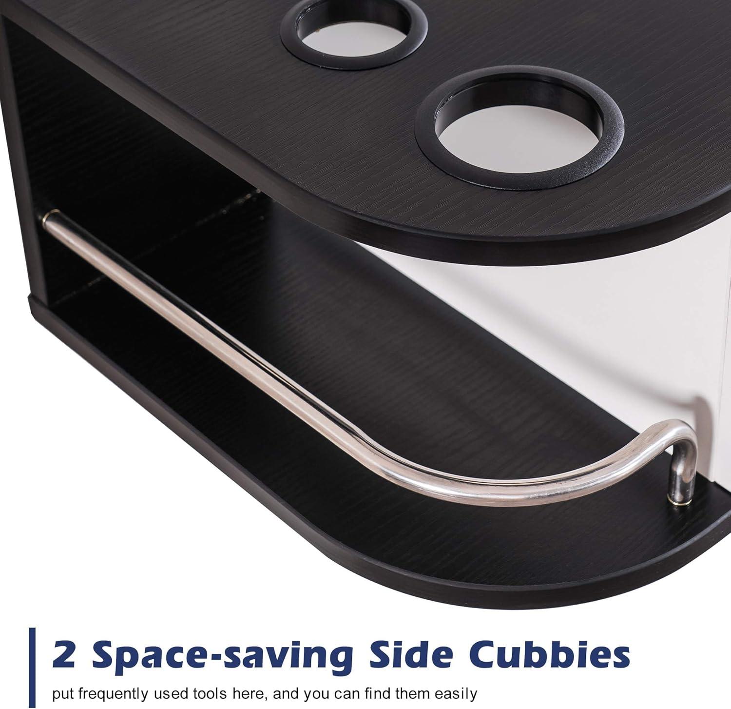 BarberPub Locking Wall Mount Styling Station Barber Beauty PB Style 42''L*9''H Equipment 5012