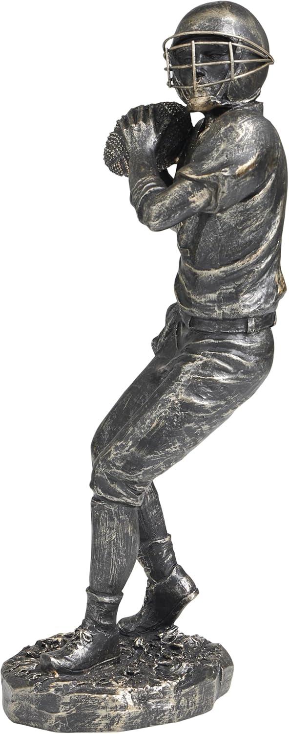 5"W, 11"H Dark Gray Polystone Hands Sculpture, by DecMode (3 Count)