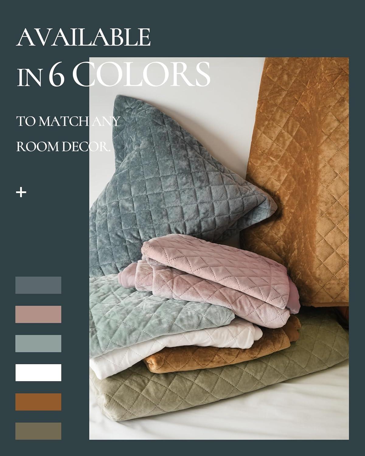 Royal Velvet Diamond Velvet Quilt Set