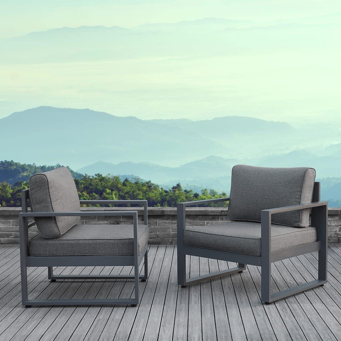 Real Flame BALTIC Patio Chair (Set of 2)