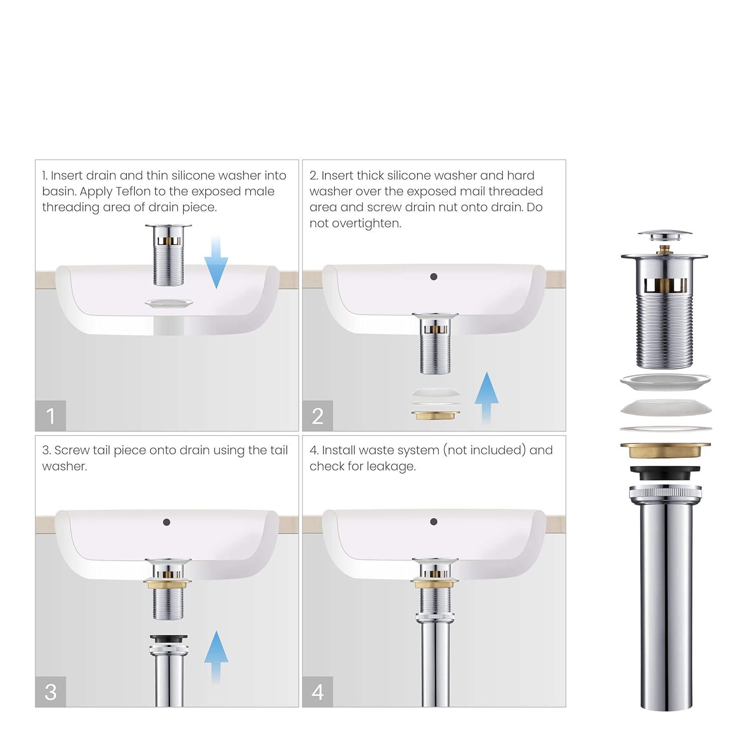 Circular Single-Hole Single-handle Bathroom Faucet