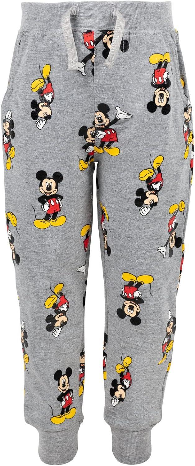 Disney Mickey Mouse Little Boys French Terry Sweatshirt and Pants Set Heather Grey 6