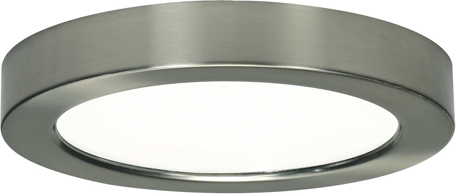 7-Inch Brushed Nickel LED Flush Mount Ceiling Light