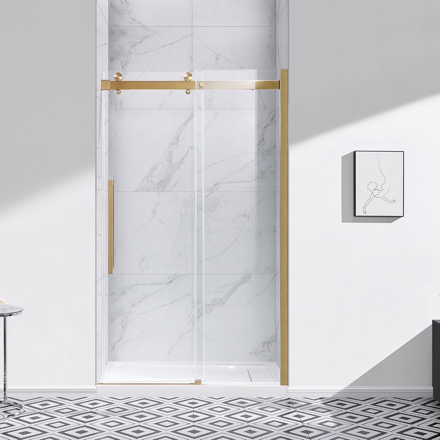 OVE Decors Bel Soft Close 2-Piece 32" x 48" x 81" Base/Door Rectangular Alcove Shower Kit