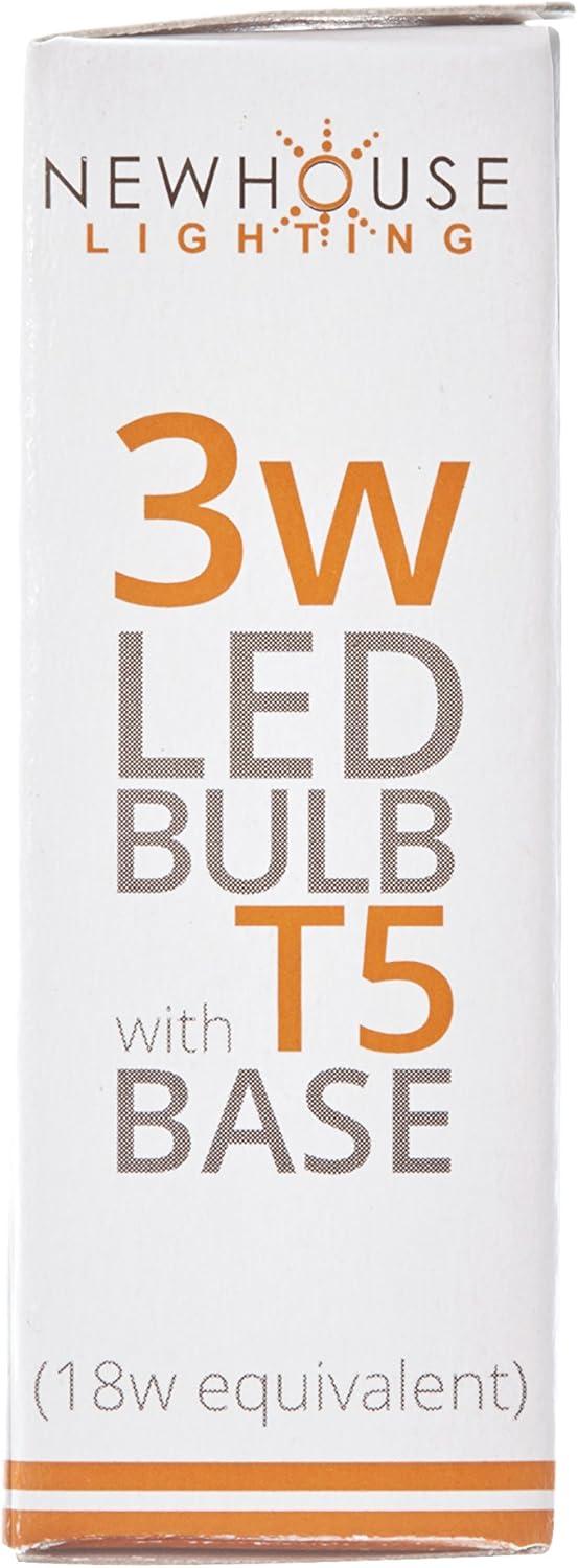 Newhouse Lighting 3W (18W Equivalent) T5 LED Bulb Halogen Replacement Lights, 280 Lumens, 12V, 3000K - 4 Pack