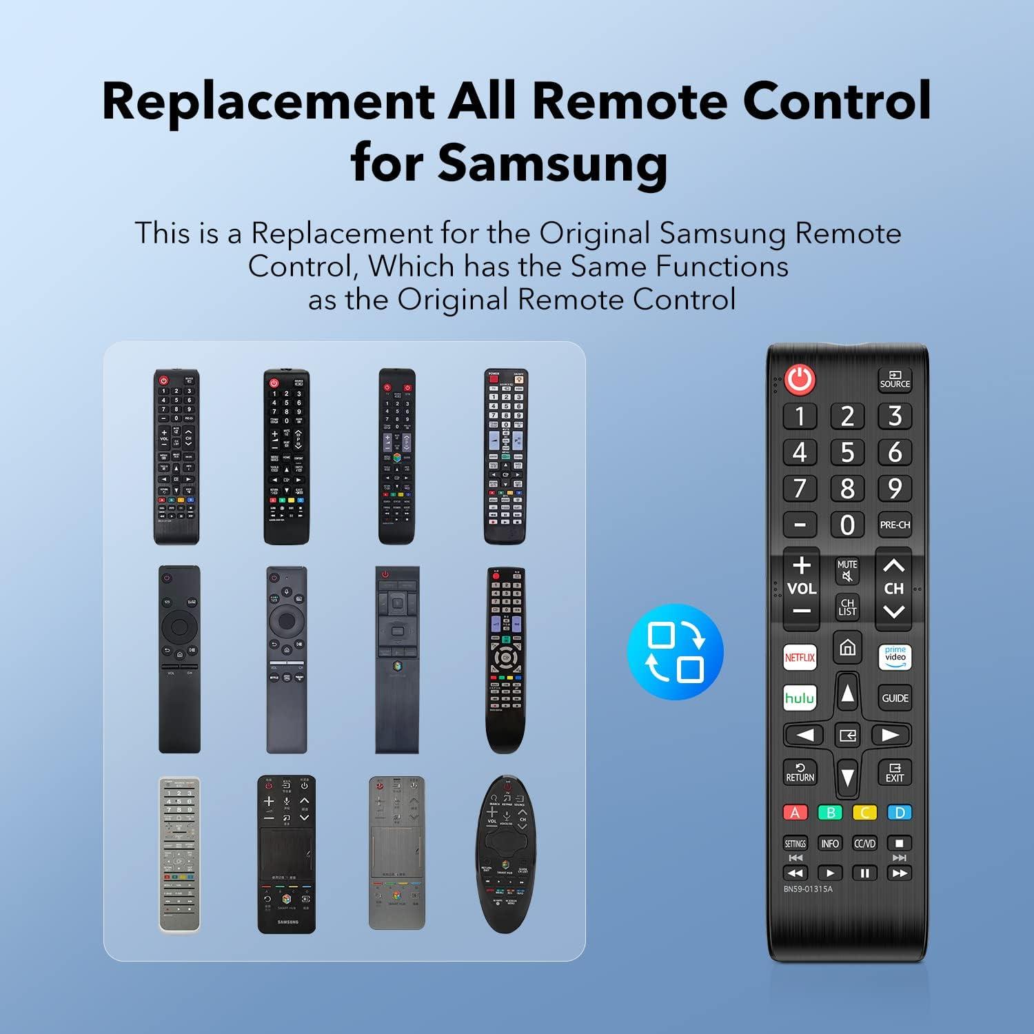 (Pack of 2)ZOUYUE Universal Remote for All Samsung TV,Compatible for All Samsung Smart TV LED LCD HD TV