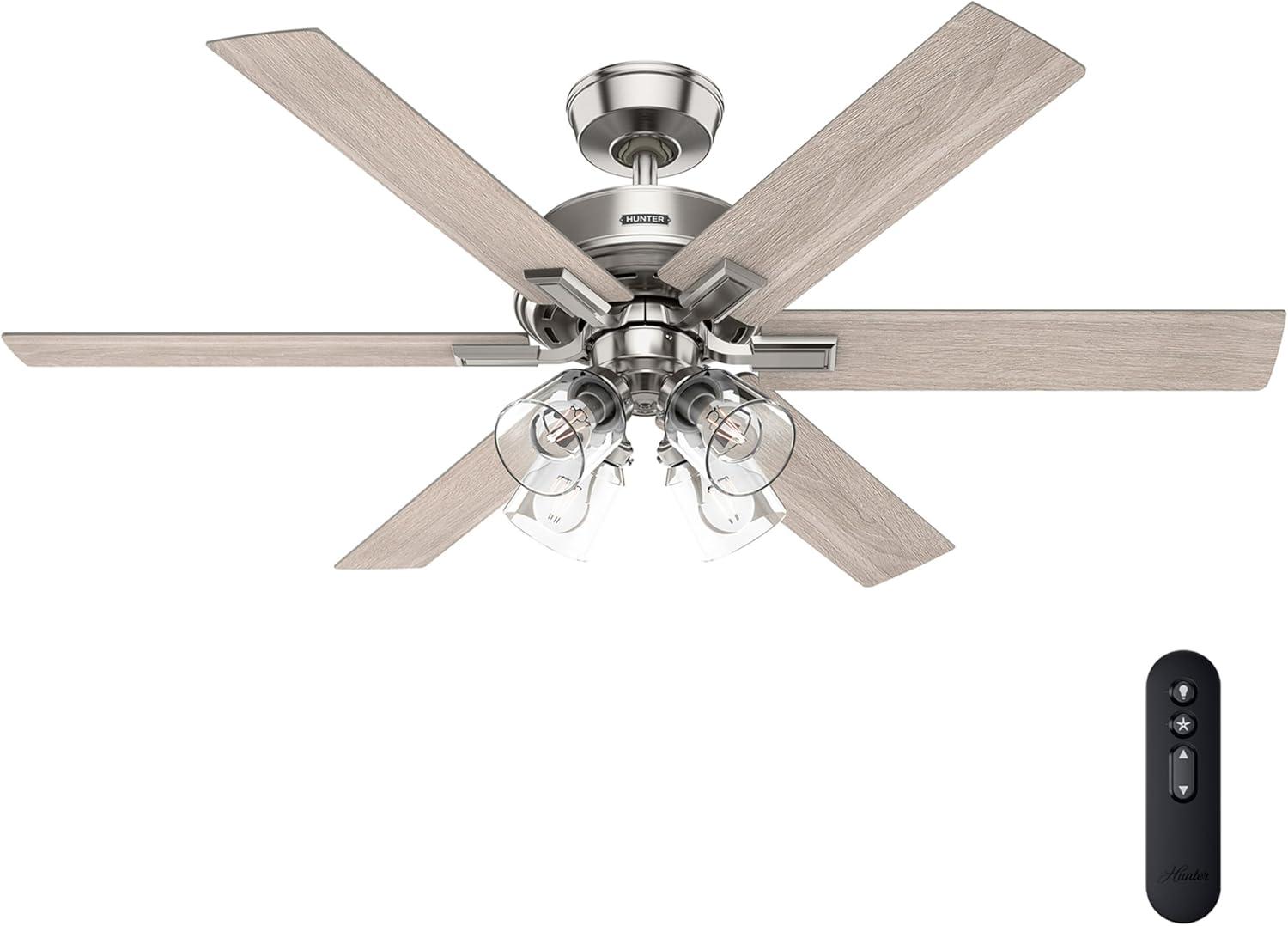 Hunter 52 Inch Fonthill ENERGY STAR® Hunterexpress Ceiling Fan With Lights And Remote