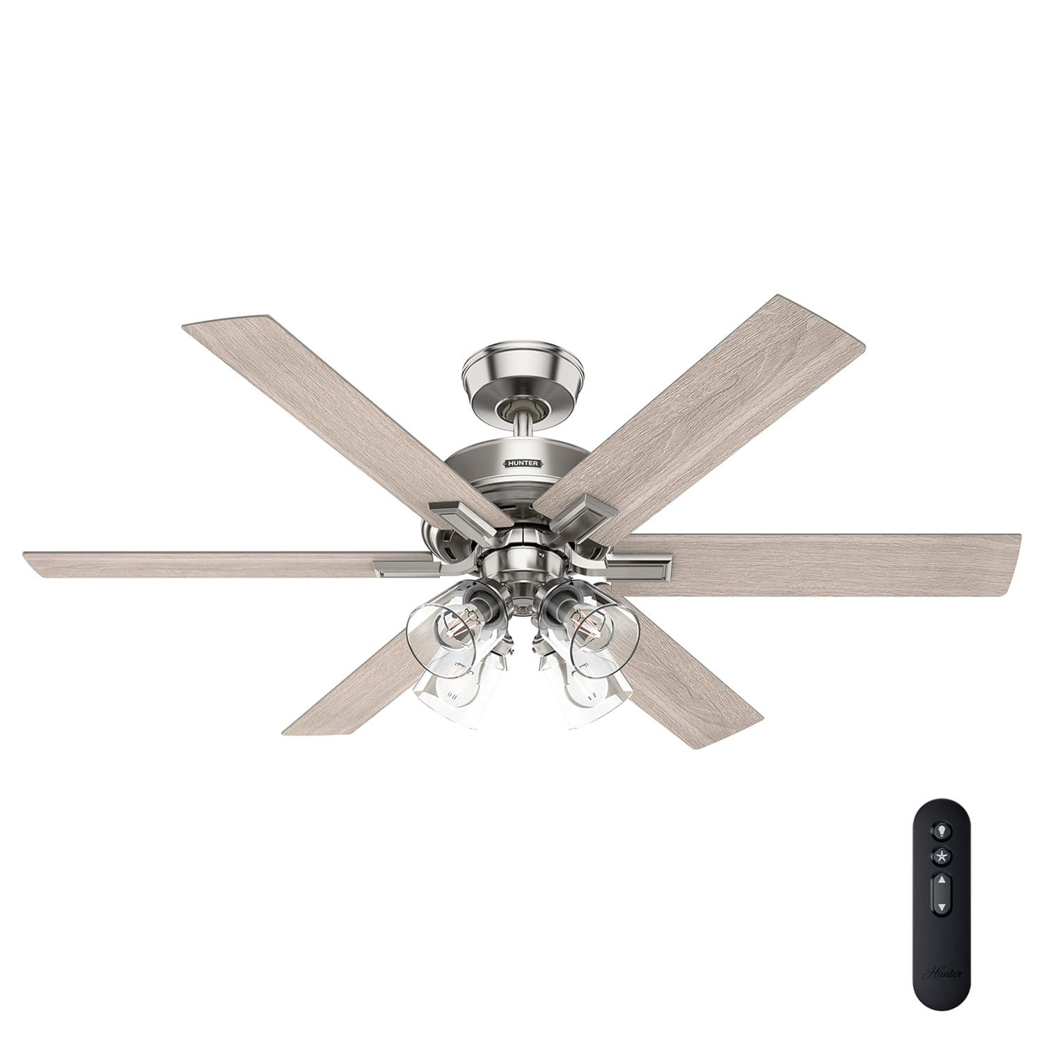 Hunter 52 Inch Fonthill ENERGY STAR® Hunterexpress Ceiling Fan With Lights And Remote