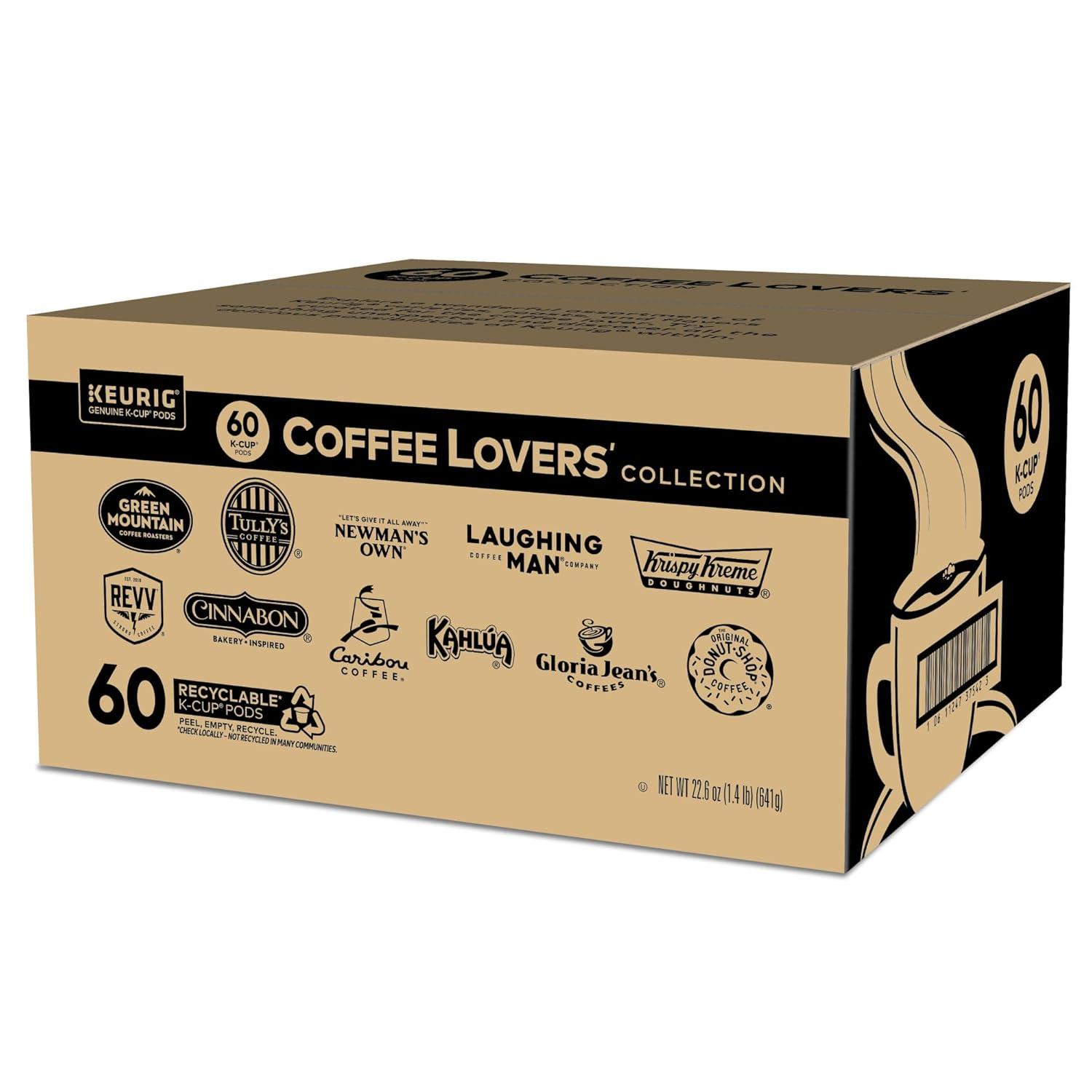 Keurig Coffee Lovers Collection .. .. Variety Pack, Single-Serve .. Coffee .. K-Cup Pods .. Sampler, 60 .. Count ..
