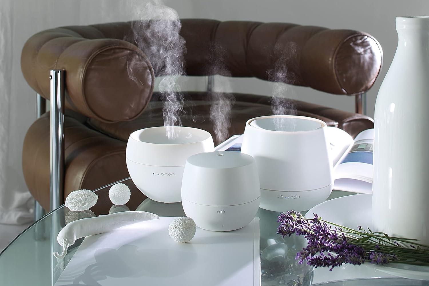 White Ultrasonic Electric Aroma Diffuser with Interval Mode