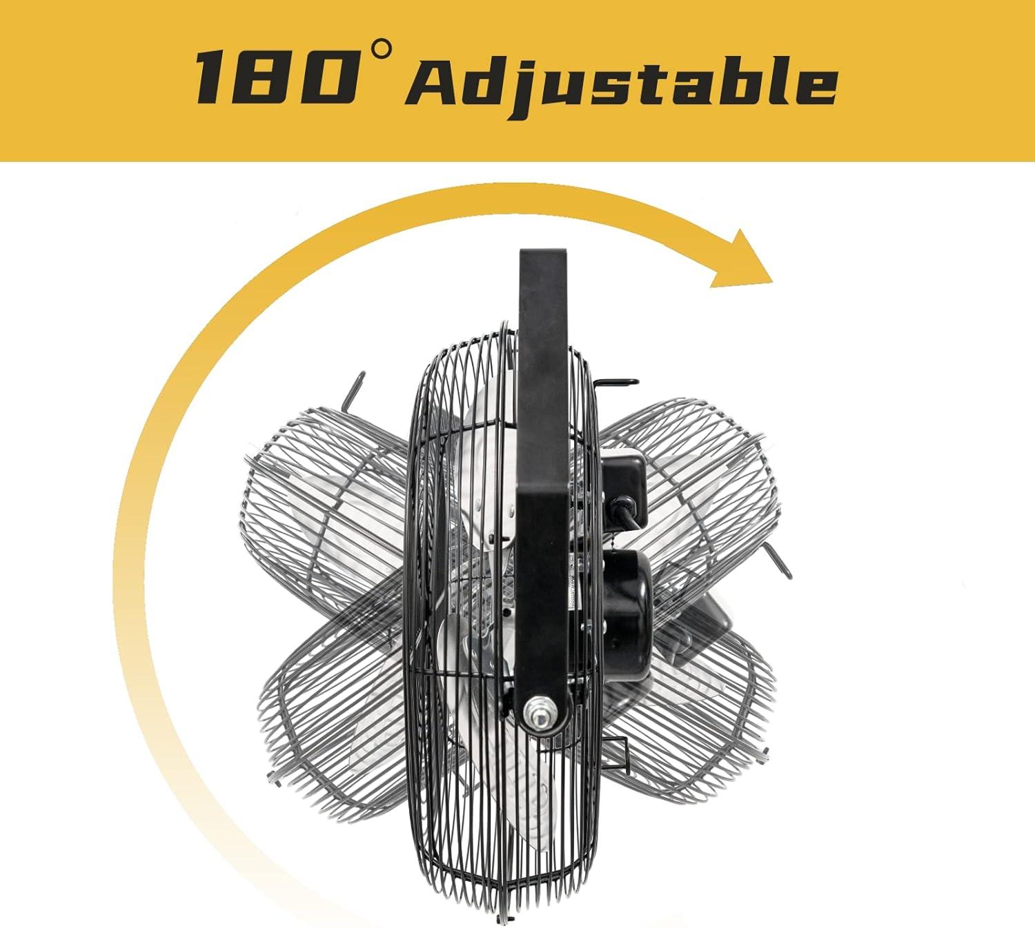 1.78 in. 4-Speeds Personal Fan in White, 10000mAh Portable Neck Fan, Rechargeable, 360° All Around Cooling