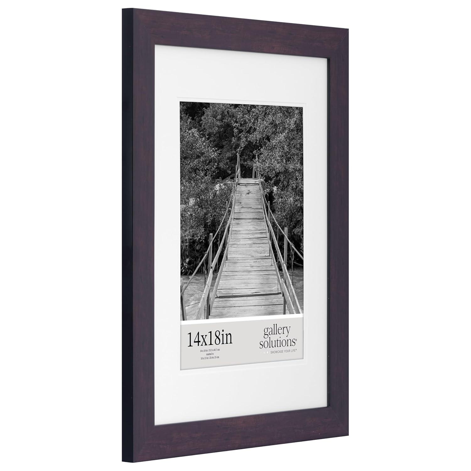 Gallery Solutions Wall Mount Double Airfloat Mat Picture Frame