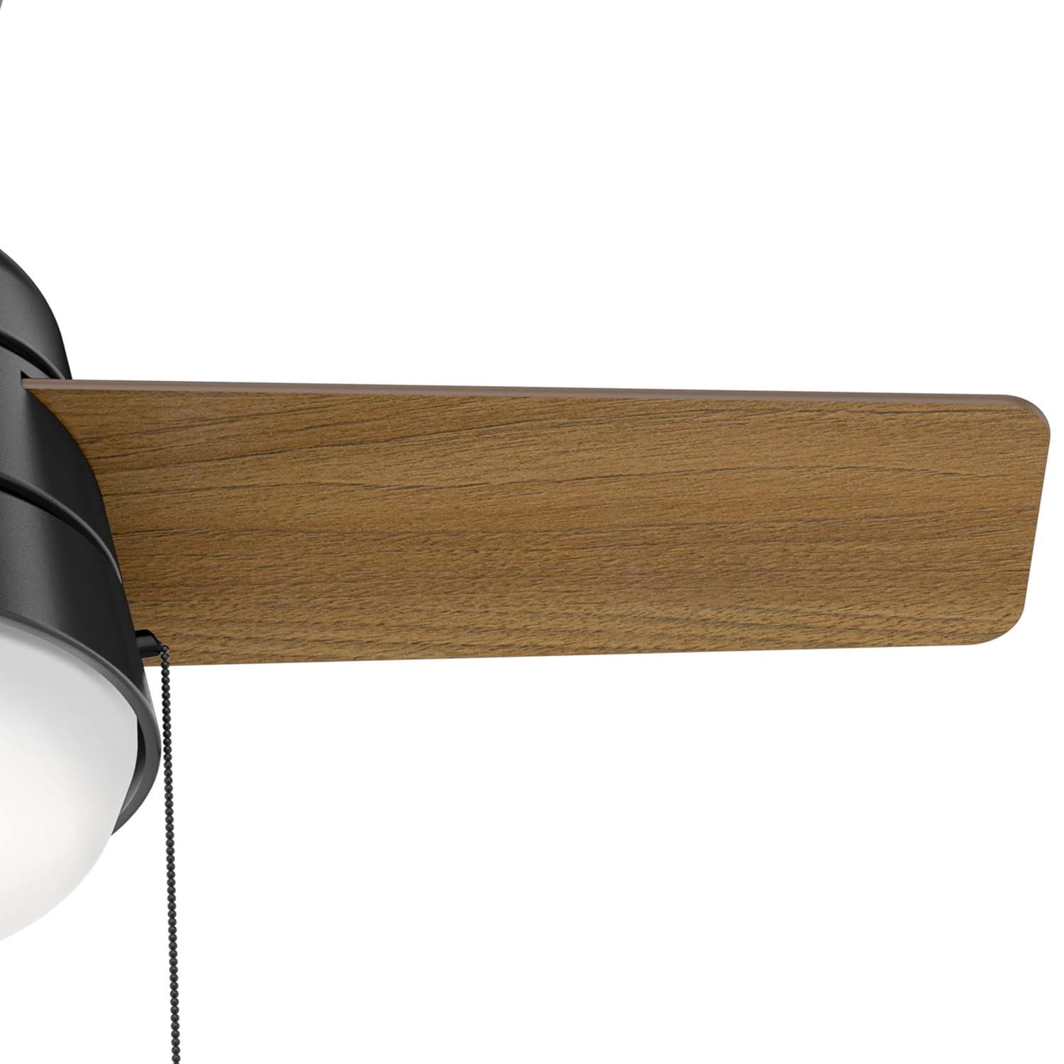 Aker 36" 3 - Blade Standard Ceiling Fan with Lights and Pull Chains