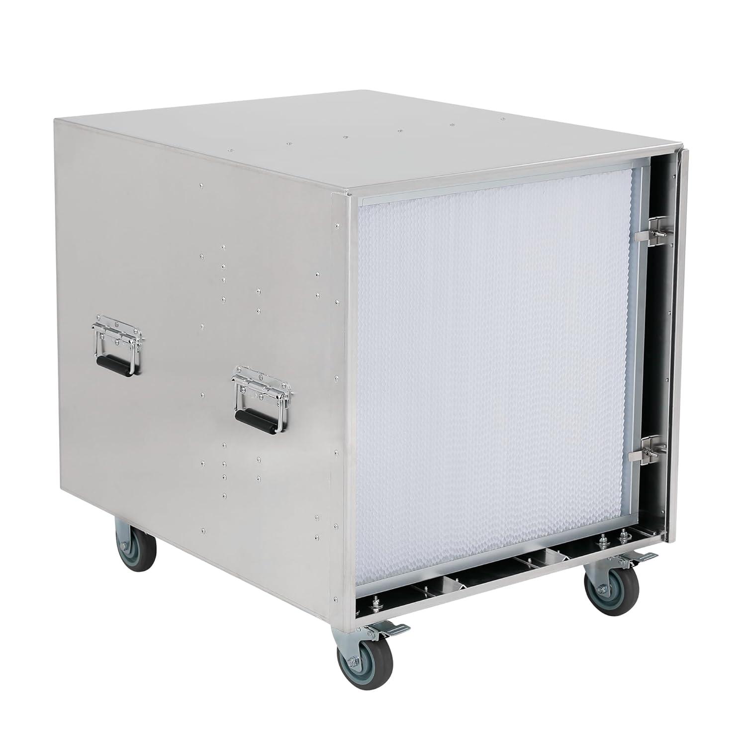 MOUNTO HEPA Filter Replacement for 2000CFM Air Scrubber HEPA2000 (1 Pack), True HEPA Filter Replacement for MOUNTO 2000CFM Air Scrubber, 24x24x11.5 Inch, Aluminum Frame, 2000CFM High Air Flow