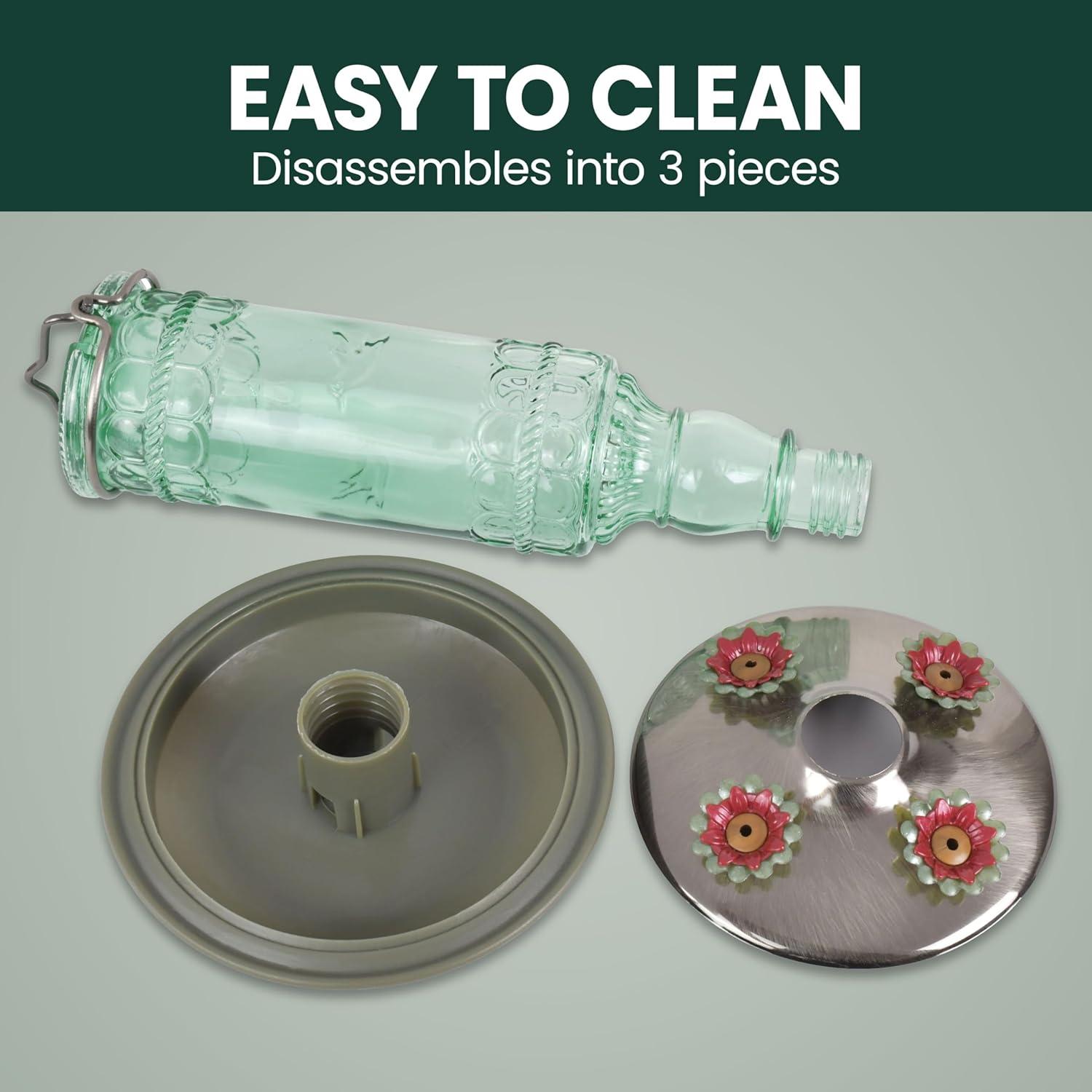 Woodstream Glass Hanging Soda Bottle Feeder