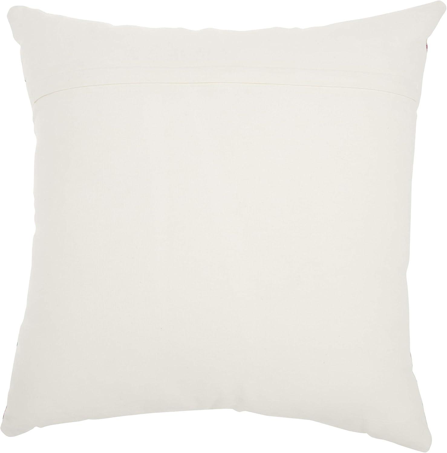 Nourison Life Styles Ribbon Loops White 20" x 20" Throw Pillow