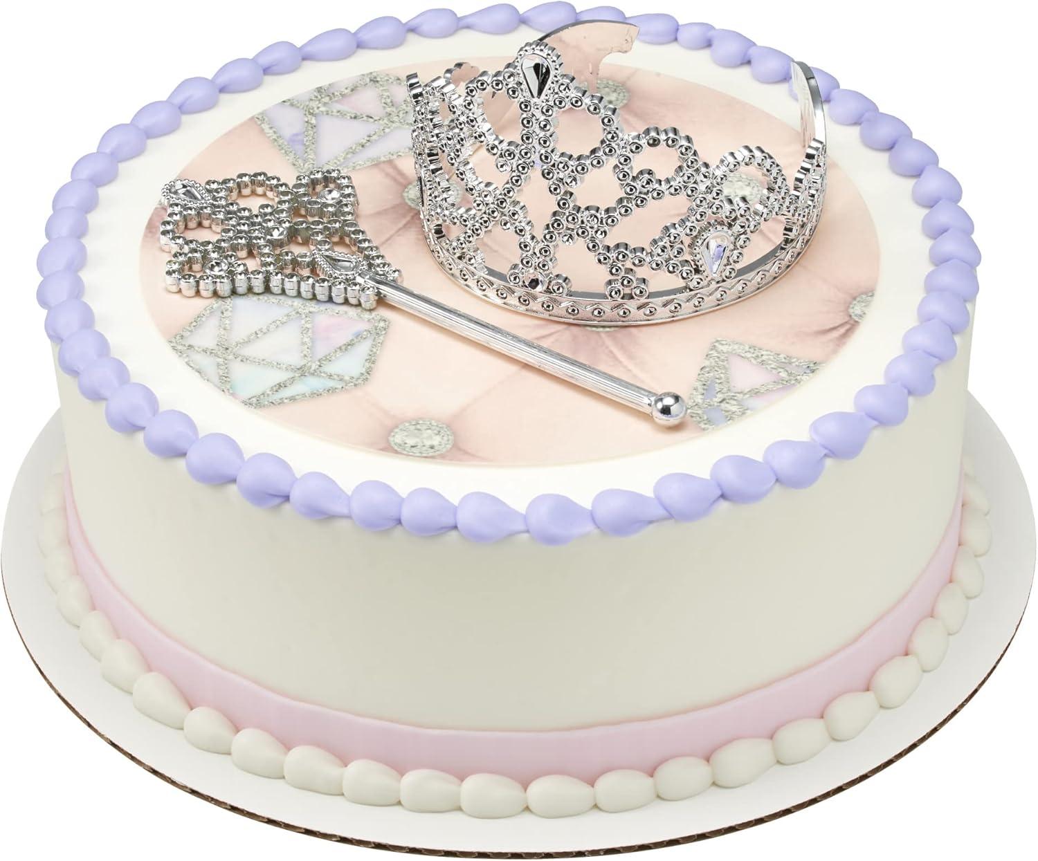 A Birthday Place Princess Crown Tiara and Scepter Cake Decorating Set