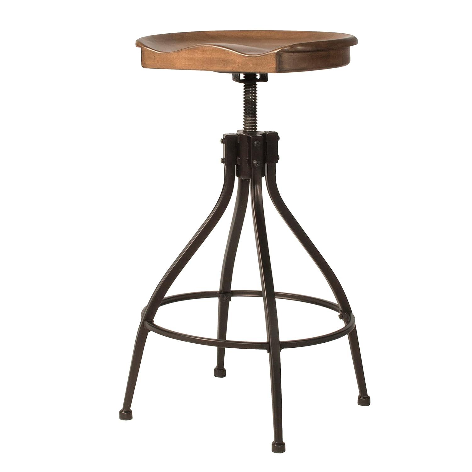 Bar Stool - Silverton Bar Stool with Open Lattice - Hillsdale Furniture - 4734-830, Brown