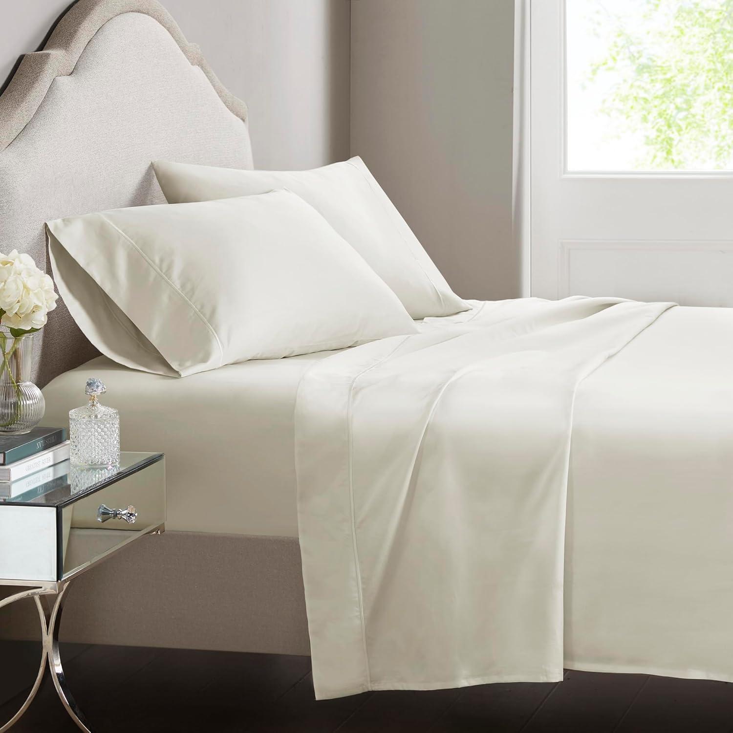 Croscill Luxury Egyptian 500TC Cotton Sheet Set in Ivory Queen