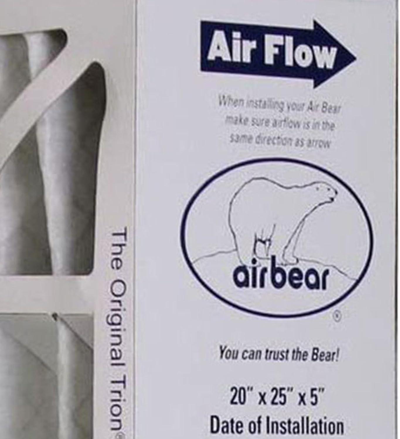 Trion 255649-102 Air Bear 20x 5x 5 Inch MERV 8 Air Purifier Filter (3 Pack)