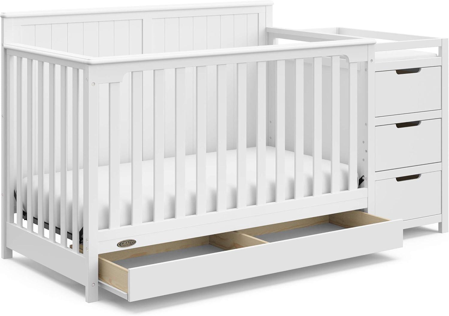 Graco Hadley 5-in-1 Convertible Crib and Changer with Drawer