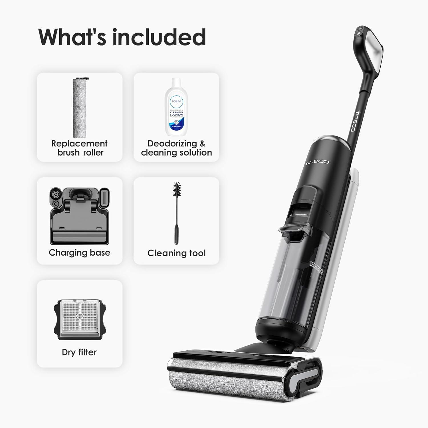 Tineco Cordless White Wet Dry Vacuum Cleaner with LED Display