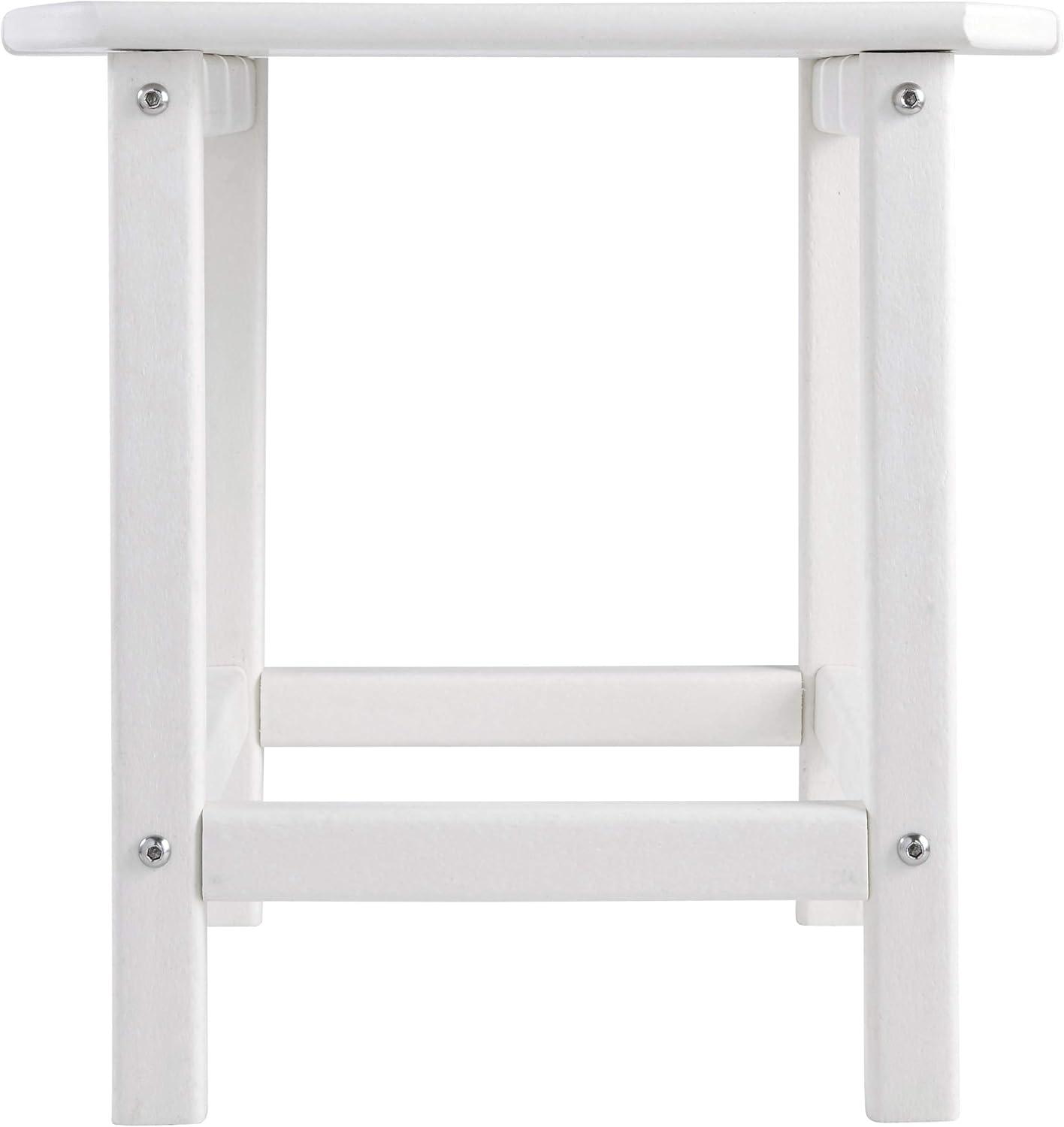 Sundown Treasure White Rectangular Outdoor End Table