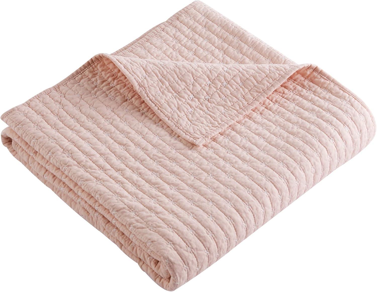 Madison Park Journey Oversized Quilted Throw with Scalloped Edges