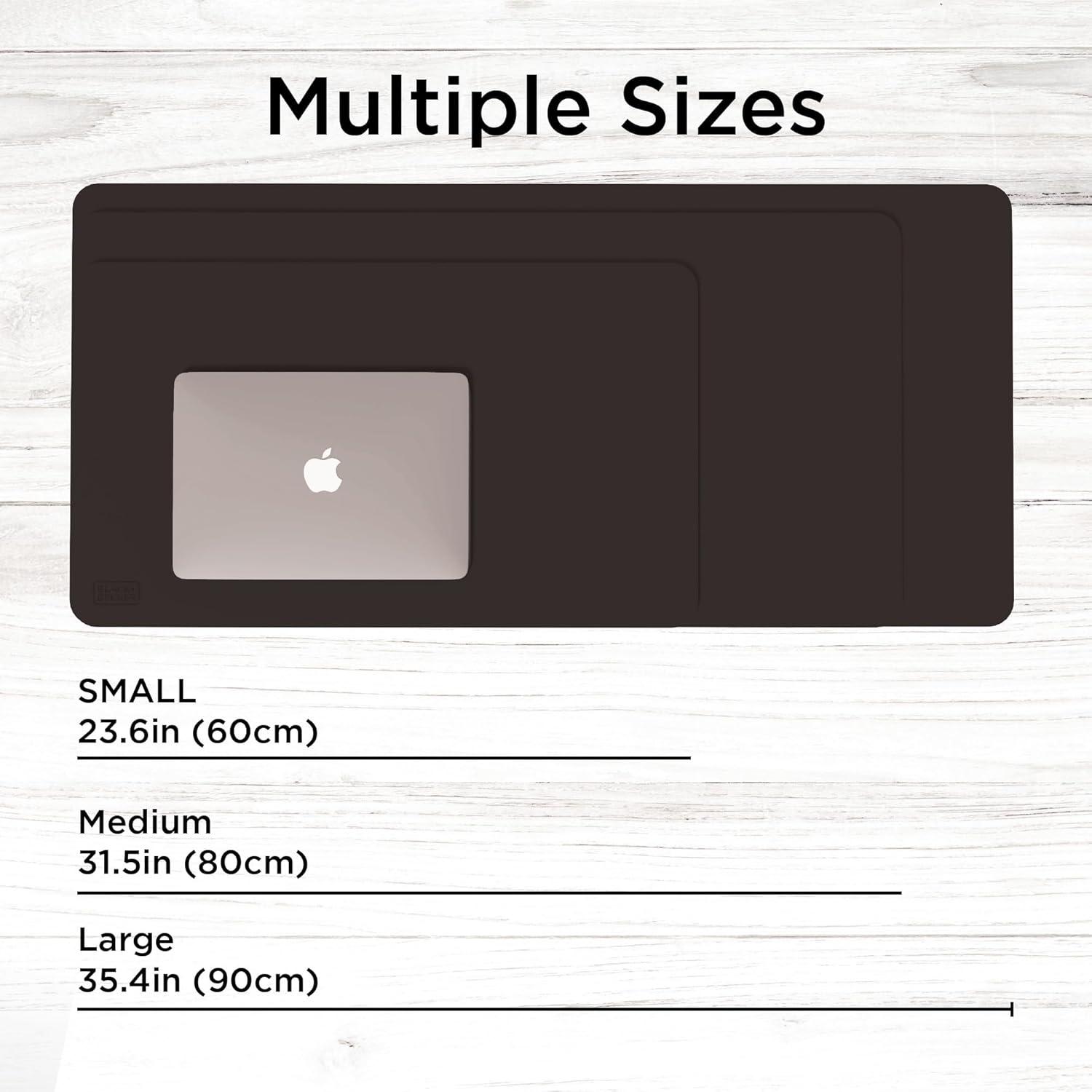 Black+Decker Faux Leather Desk Mat for Keyboard and Mouse - Protective Desk Decor - Gaming, Work from Home, Office Accessory