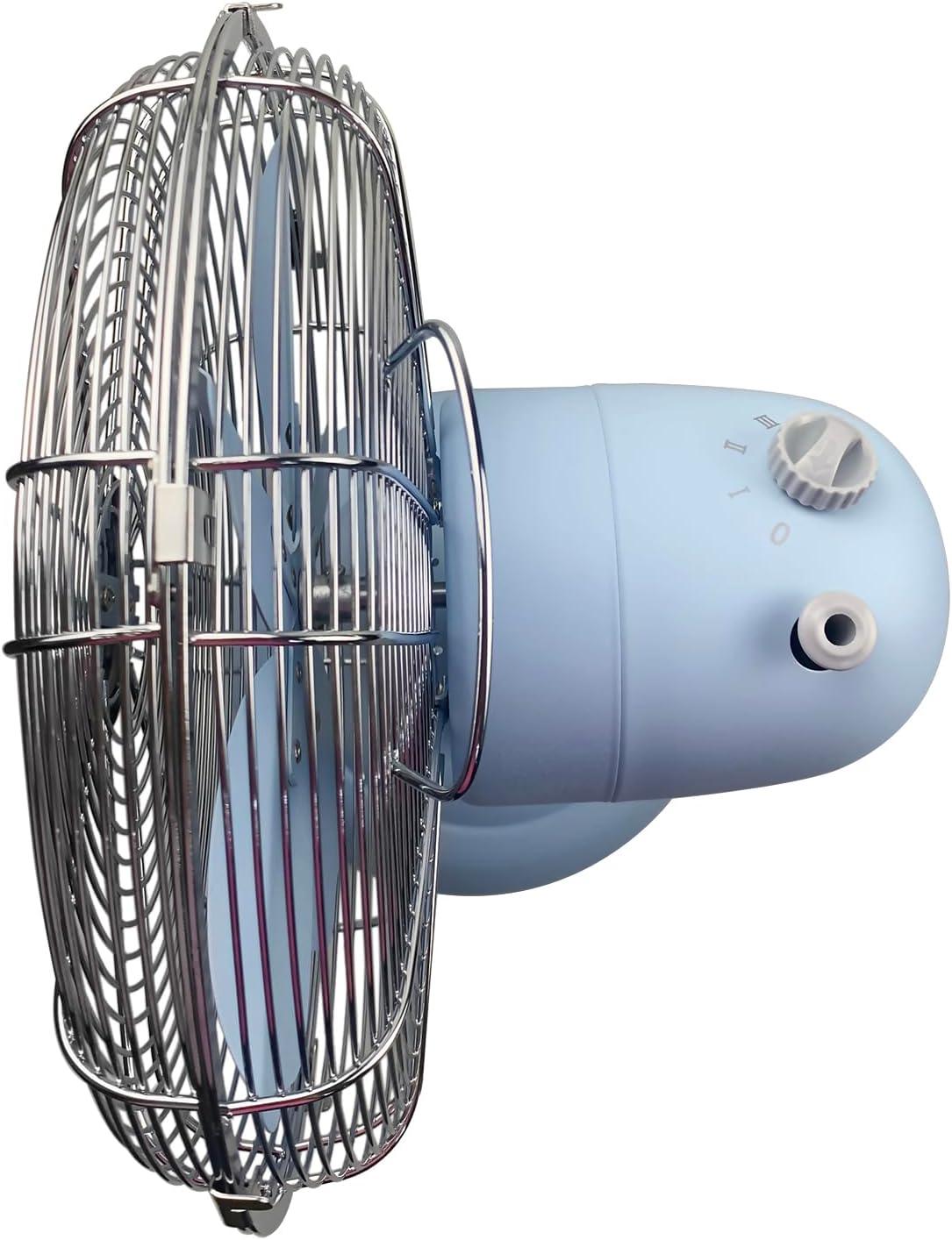 Good Housekeeping Good Housekeeping's All-Metal Retro 3-Speed 12" Oscillating Office Desk Table Fan (Multiple Finishes Available)