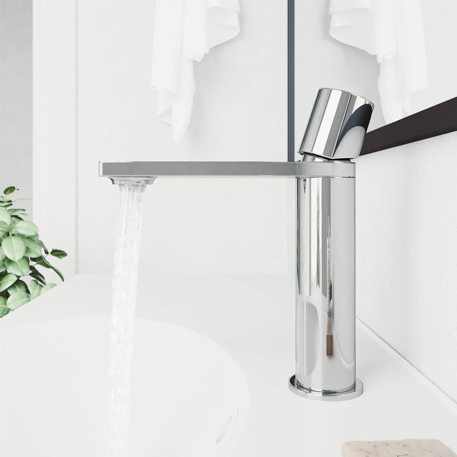 Halsey Chrome Single-Handle Bathroom Faucet with Premium Finish