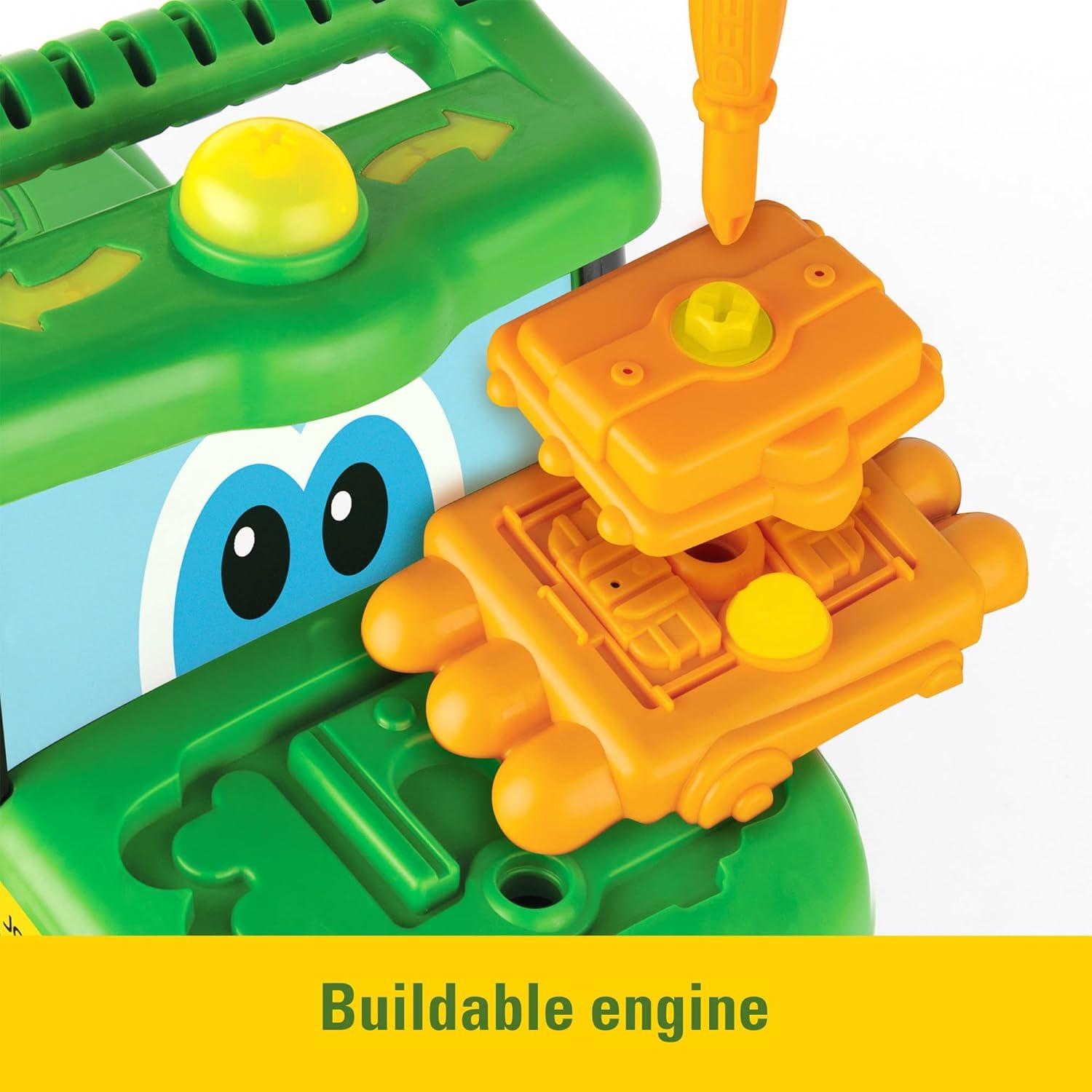 John Deere Johnny Tractor Ride-On Toy with Lights and Sounds � 12m+