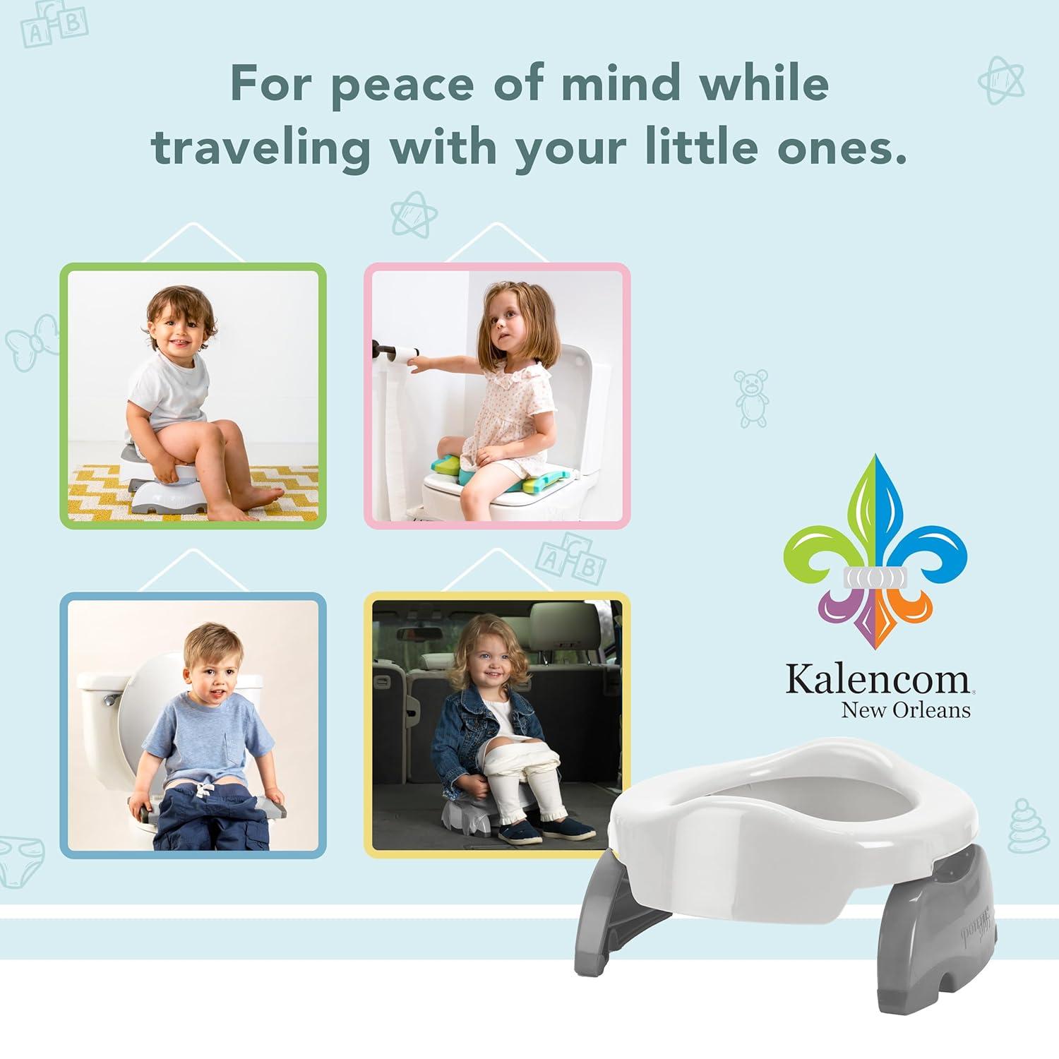 Kalencom Potette Plus 2-in-1 Portable Potty Trainer Seat - Gray