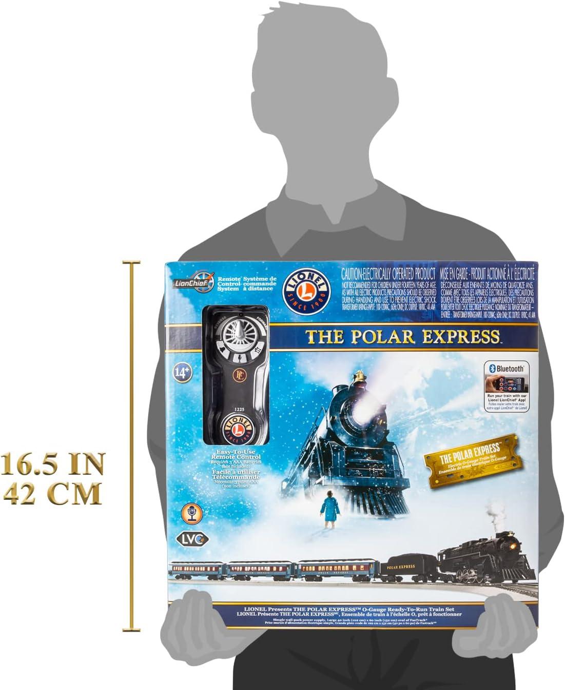 Lionel Polar Express Electric O Gauge Train Set with Remote and Bluetooth 5.0 Capability