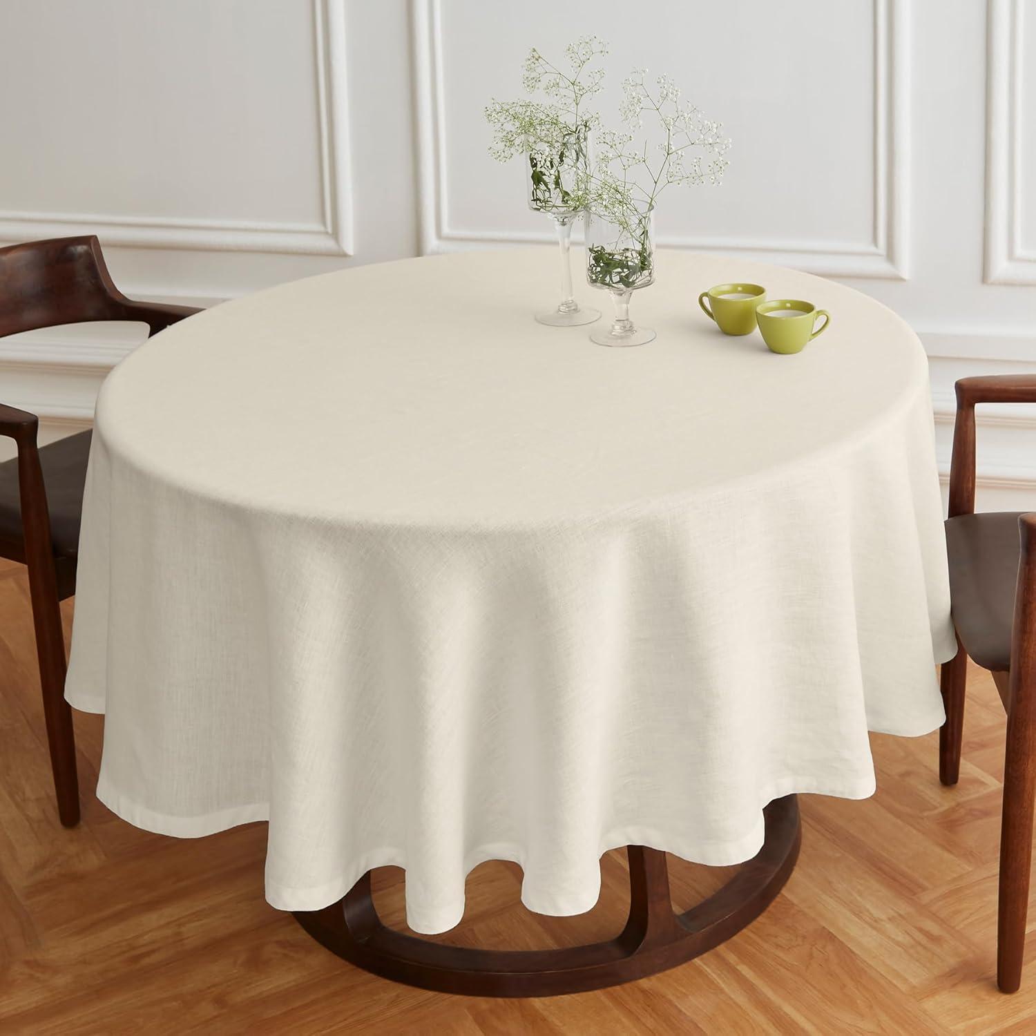 Sonoma - 100% Pure Linen Round Tablecloth (Prewashed)