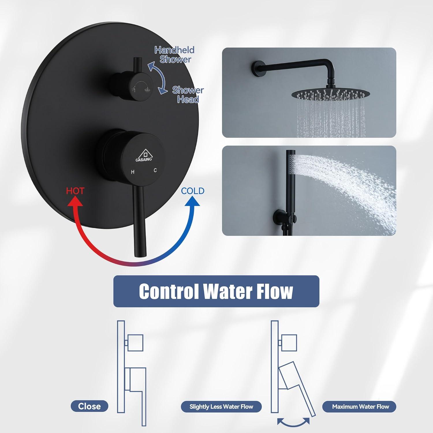 PureEssence Pressure-Balanced (Temperature And Volume) All-In-One Kit with Rough in-Valve