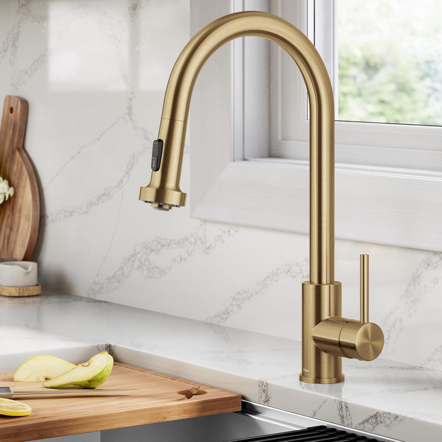 KRAUS Bolden 2-Function Single Handle Pull Down Kitchen Faucet