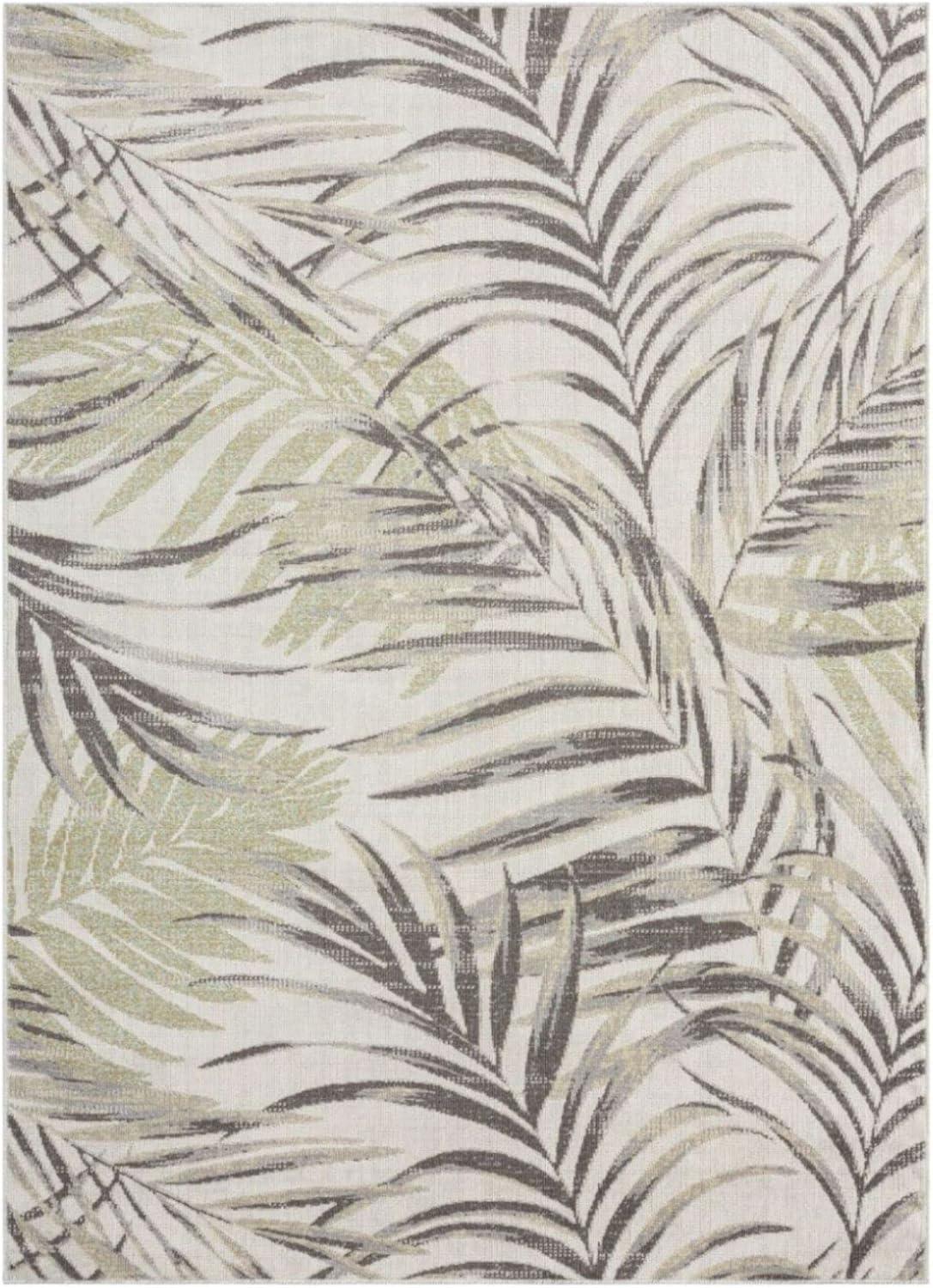 Tommy Bahama Malibu Palm Springs Coastal Indoor/Outdoor Area Rug, Ivory/Green