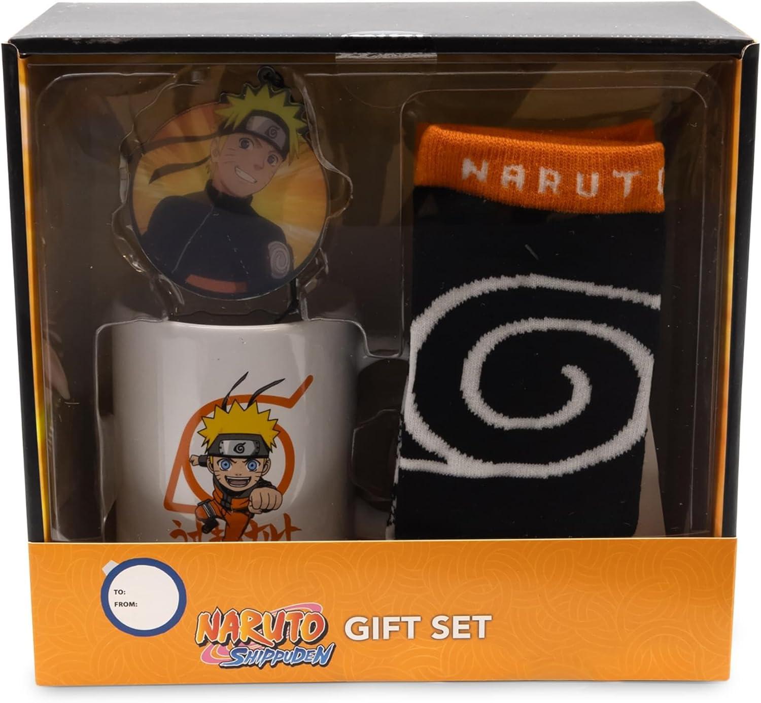 Culturefly LLC Naruto Shippuden Mug, Socks, and Ornament Bundle