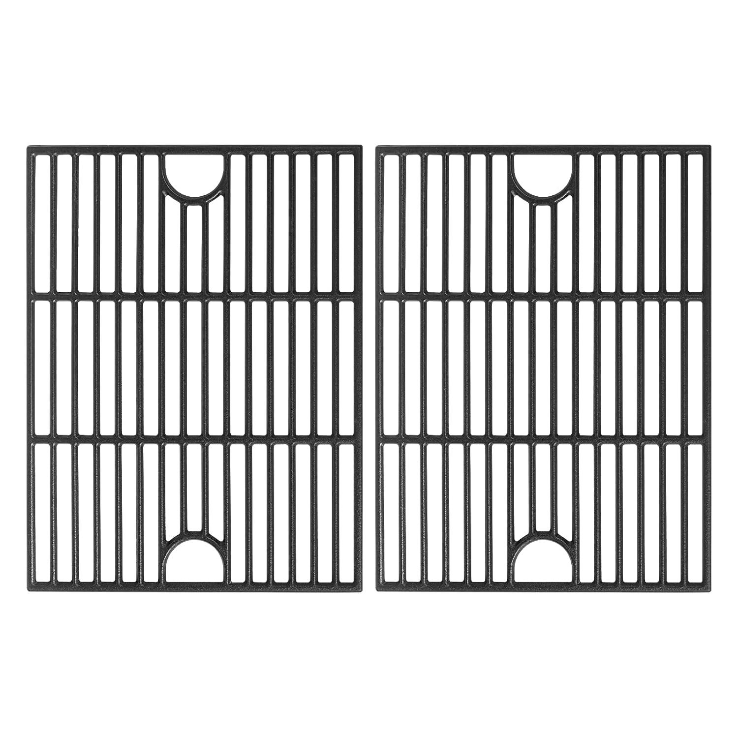 Grill Grates for Nexgrill Home Depot 720-0830H 720-0783E 720-0670C, 17 Inch Cast Iron Replacement Parts for Nexgrill 720-0888 720-0888N Charbroil 463241113 463446015 720-0670D, Master Forge 1010037