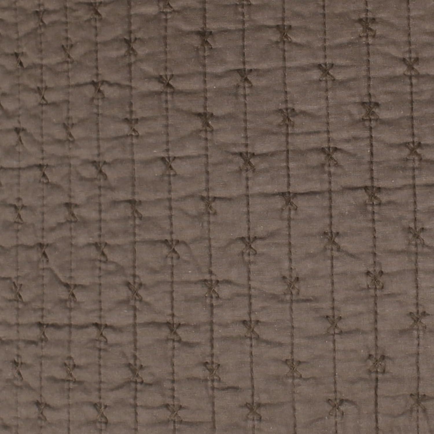 Cross Stitch Cocoa Full/Queen Quilt Set - Levtex Home