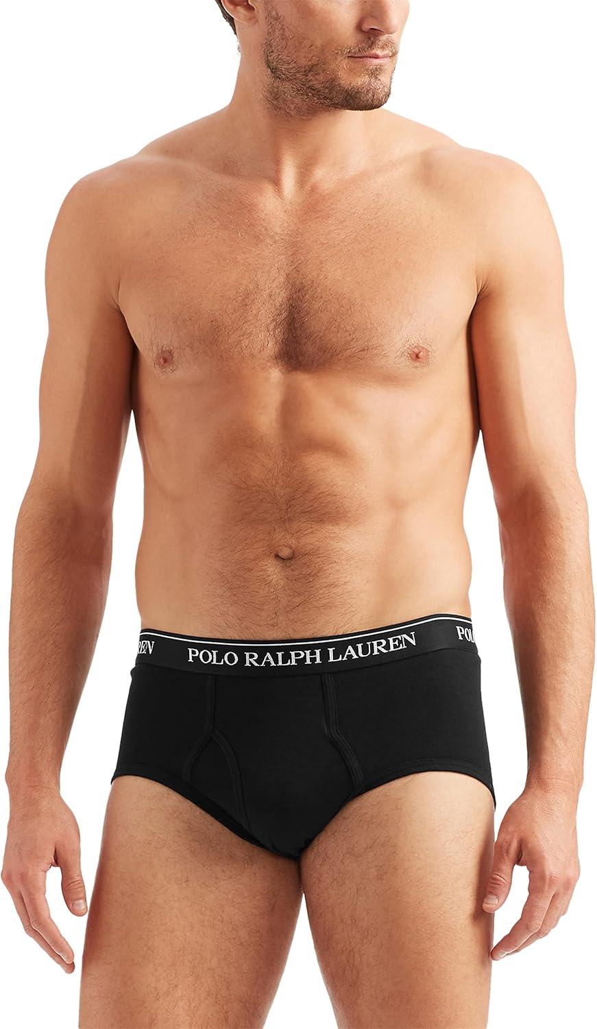 Large Black Cotton Regular Fit Briefs